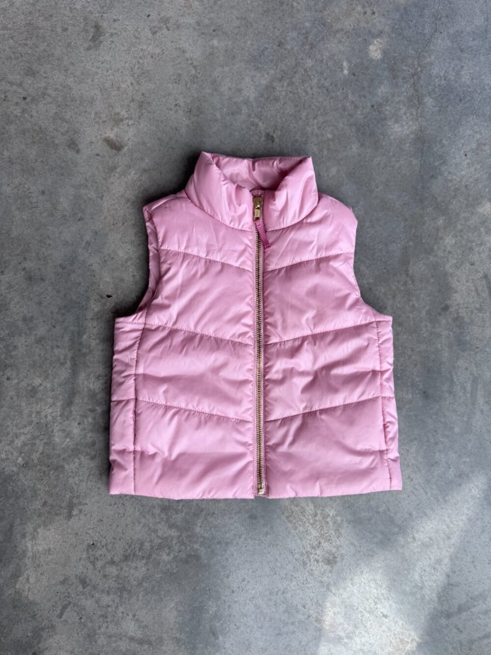 Crewcuts Girls Pink Lightweight Puffer Vest